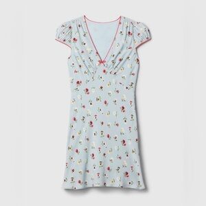 GAP x DOÊN Floral Cap Sleeve Mini Dress